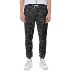 Black And White Video Game Pattern Print Scuba Joggers