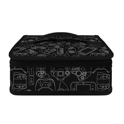 Black And White Video Game Pattern Print Small Lunch Bag