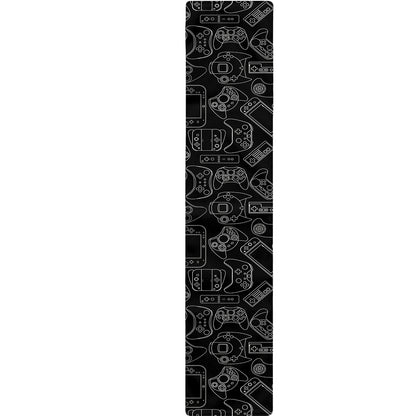 Black And White Video Game Pattern Print Table Runner