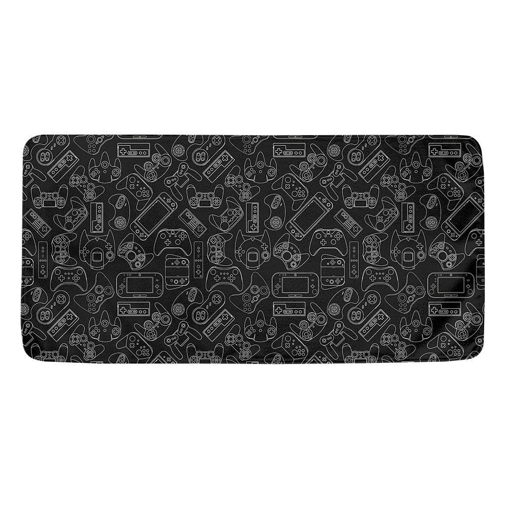 Black And White Video Game Pattern Print Towel