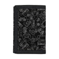 Black And White Video Game Pattern Print Trifold Wallet