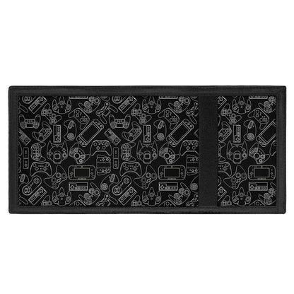 Black And White Video Game Pattern Print Trifold Wallet