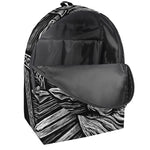 Black And White Viking God Odin Print Backpack
