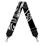 Black And White Viking God Odin Print Bag Strap