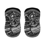 Black And White Viking God Odin Print Bar Stool Covers