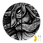 Black And White Viking God Odin Print Basketball
