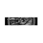 Black And White Viking God Odin Print Bed Runner