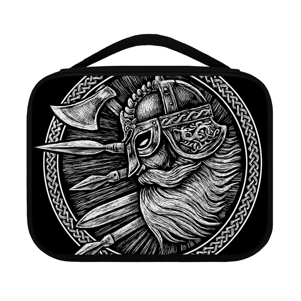 Black And White Viking God Odin Print Classic Bible Case