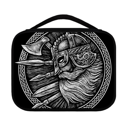 Black And White Viking God Odin Print Classic Bible Case