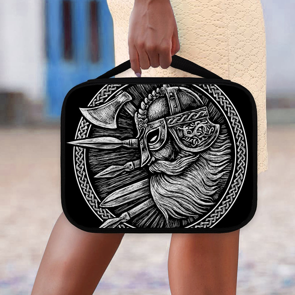 Black And White Viking God Odin Print Classic Bible Case