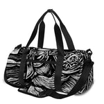 Black And White Viking God Odin Print Gym Bag