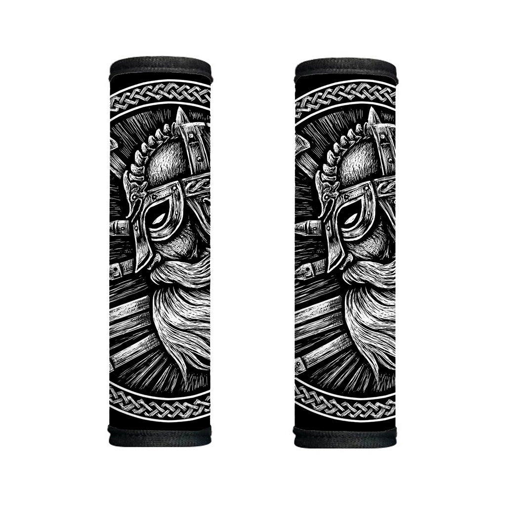 Black And White Viking God Odin Print Handle Covers