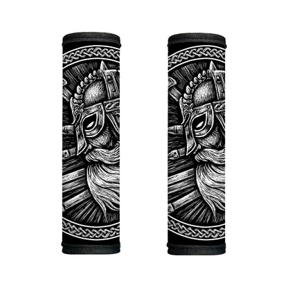 Black And White Viking God Odin Print Handle Covers