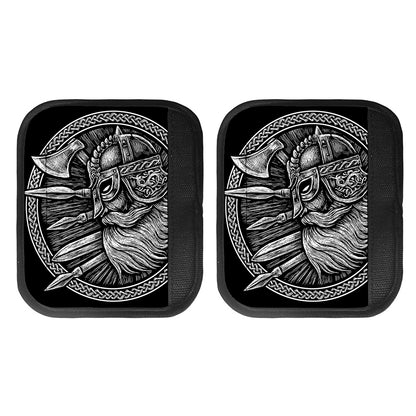 Black And White Viking God Odin Print Handle Covers