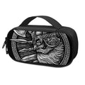 Black And White Viking God Odin Print Portable Cooler Travel Case