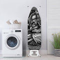 Black And White Viking God Odin Print Ironing Board Cover
