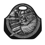 Black And White Viking God Odin Print Neoprene Lunch Bag