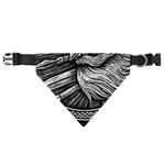 Black And White Viking God Odin Print Over The Collar Dog Bandana