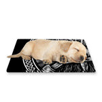 Black And White Viking God Odin Print Pet Cooling Mat Cover