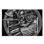 Black And White Viking God Odin Print Placemat