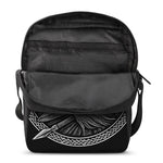 Black And White Viking God Odin Print Rectangular Crossbody Bag