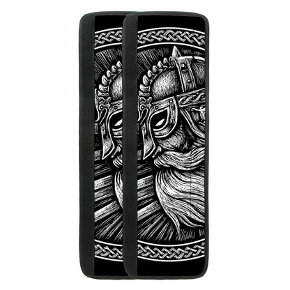 Black And White Viking God Odin Print Refrigerator Handle Covers