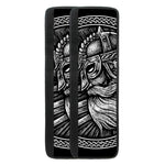 Black And White Viking God Odin Print Refrigerator Handle Covers