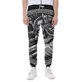 Black And White Viking God Odin Print Joggers