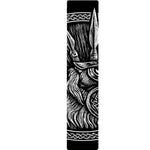 Black And White Viking God Odin Print Table Runner