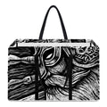 Black And White Viking God Odin Print Utility Tote Bag