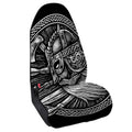 Black And White Viking God Odin Print Waterproof Car Seat Cover