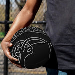 Black And White Viking Yggdrasil Print Basketball