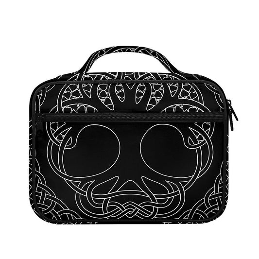 Black And White Viking Yggdrasil Print Briefcase Bible Bag