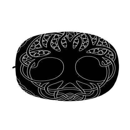 Black And White Viking Yggdrasil Print Car Side Mirror Covers