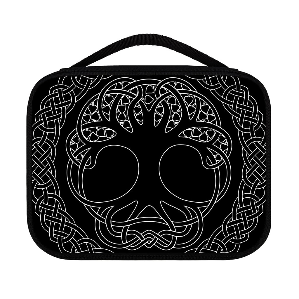 Black And White Viking Yggdrasil Print Classic Bible Case