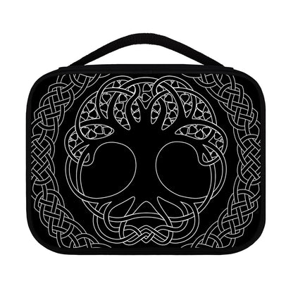 Black And White Viking Yggdrasil Print Classic Bible Case