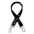 Black And White Viking Yggdrasil Print Dog Seat Belt
