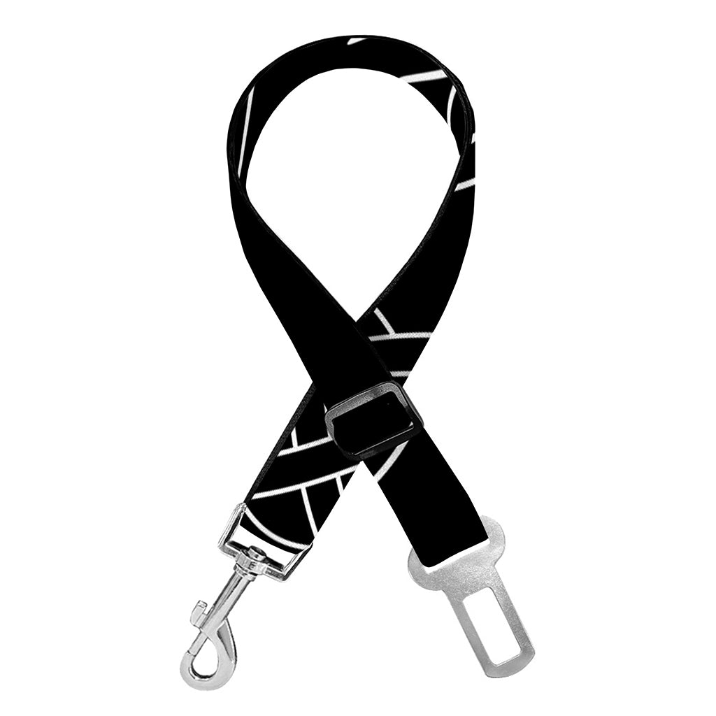 Black And White Viking Yggdrasil Print Dog Seat Belt