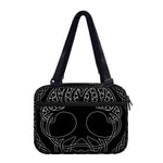Black And White Viking Yggdrasil Print Double Strap Bible Bag