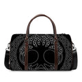 Black And White Viking Yggdrasil Print Duffel Bag
