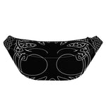 Black And White Viking Yggdrasil Print Fanny Pack