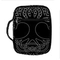 Black And White Viking Yggdrasil Print Front Pocket Bible Bag