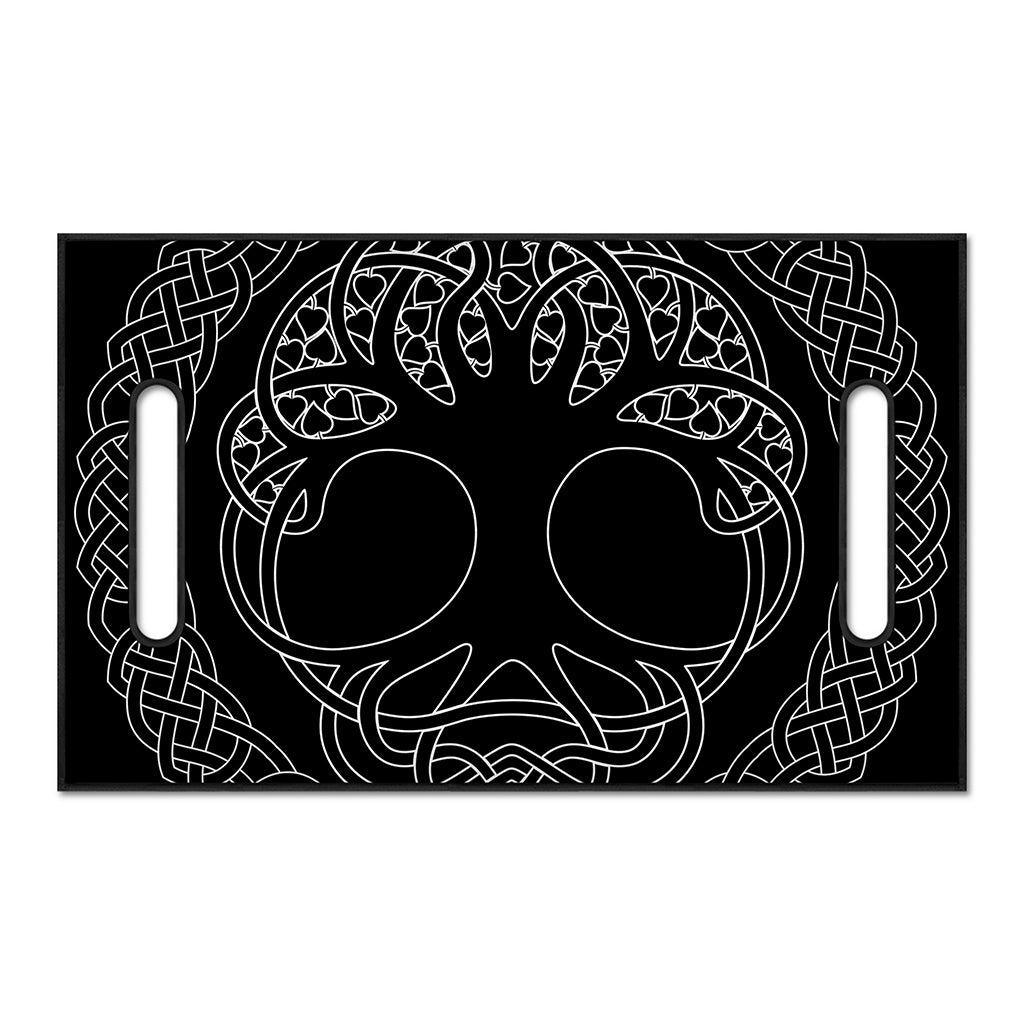 Black And White Viking Yggdrasil Print Golf Cart Seat Cover