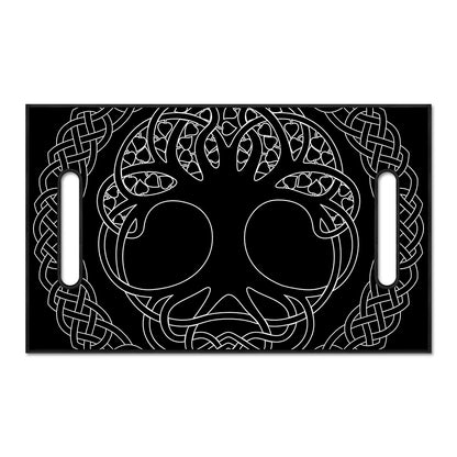 Black And White Viking Yggdrasil Print Golf Cart Seat Cover
