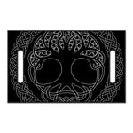 Black And White Viking Yggdrasil Print Golf Cart Seat Cover