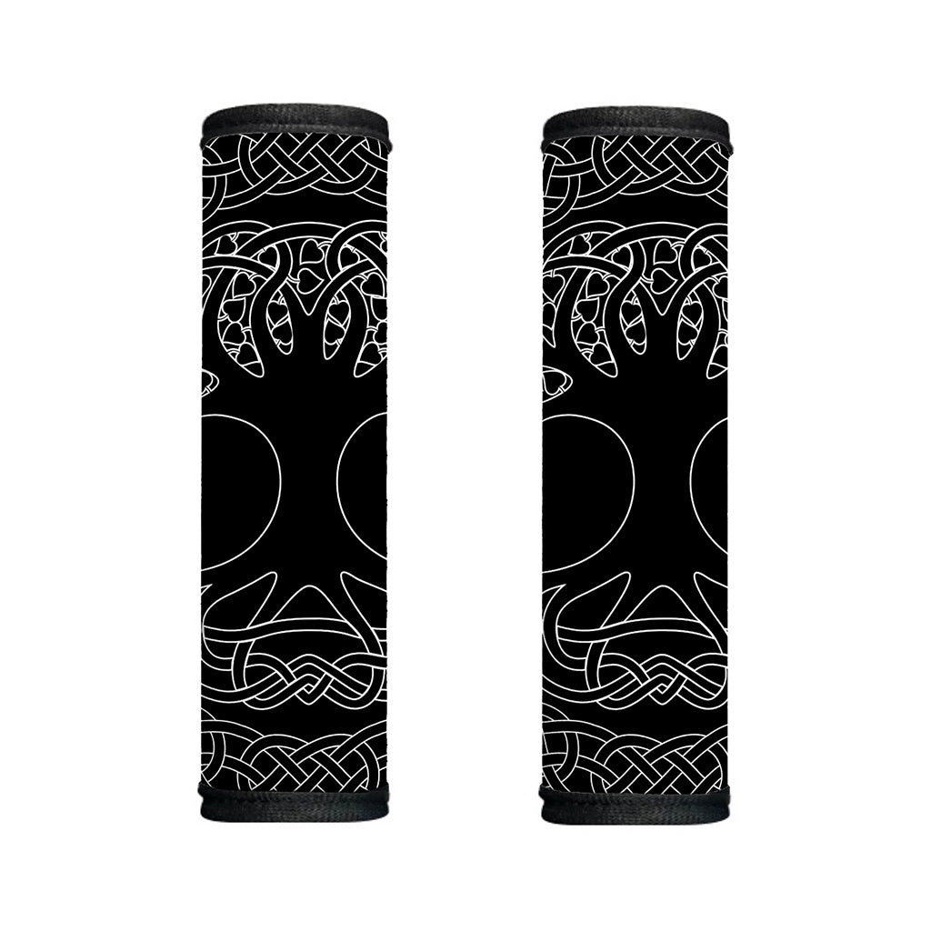 Black And White Viking Yggdrasil Print Handle Covers
