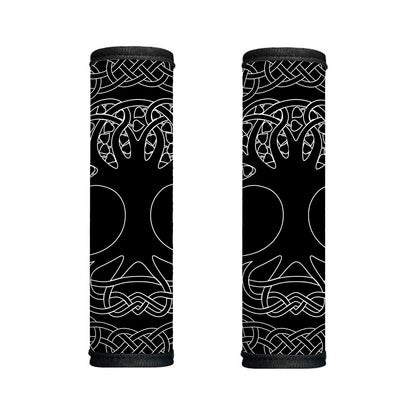 Black And White Viking Yggdrasil Print Handle Covers