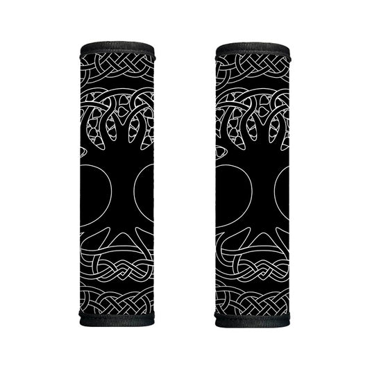 Black And White Viking Yggdrasil Print Handle Covers