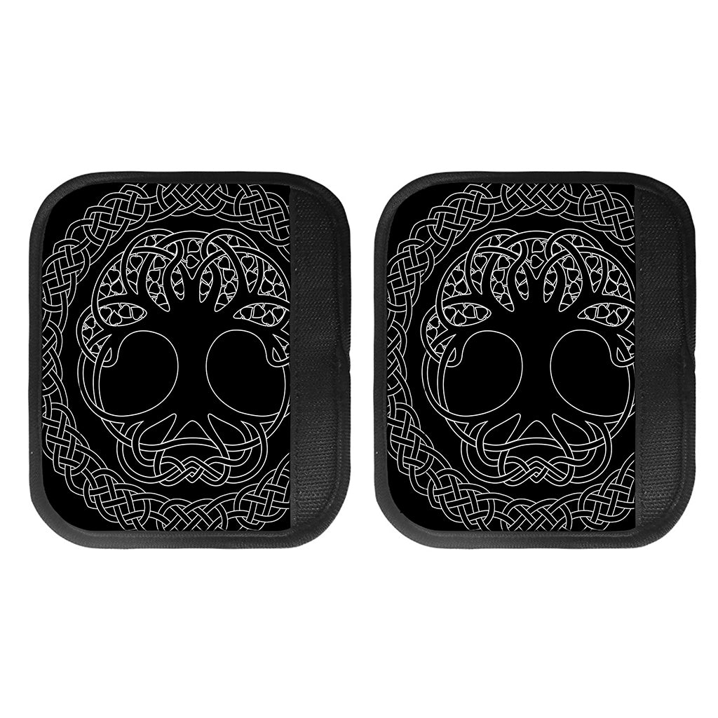 Black And White Viking Yggdrasil Print Handle Covers