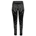Black And White Viking Yggdrasil Print High-Waisted Pocket Leggings